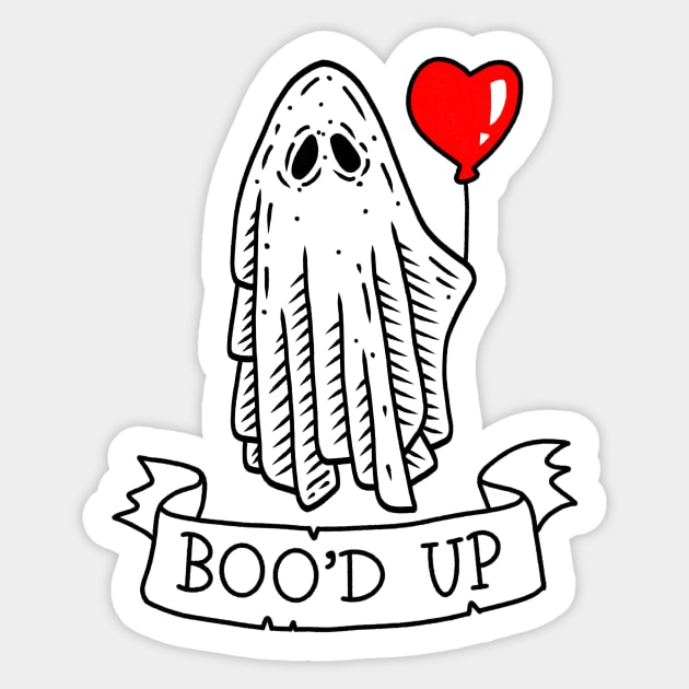 Boo’d up Sticker by ellie419zap